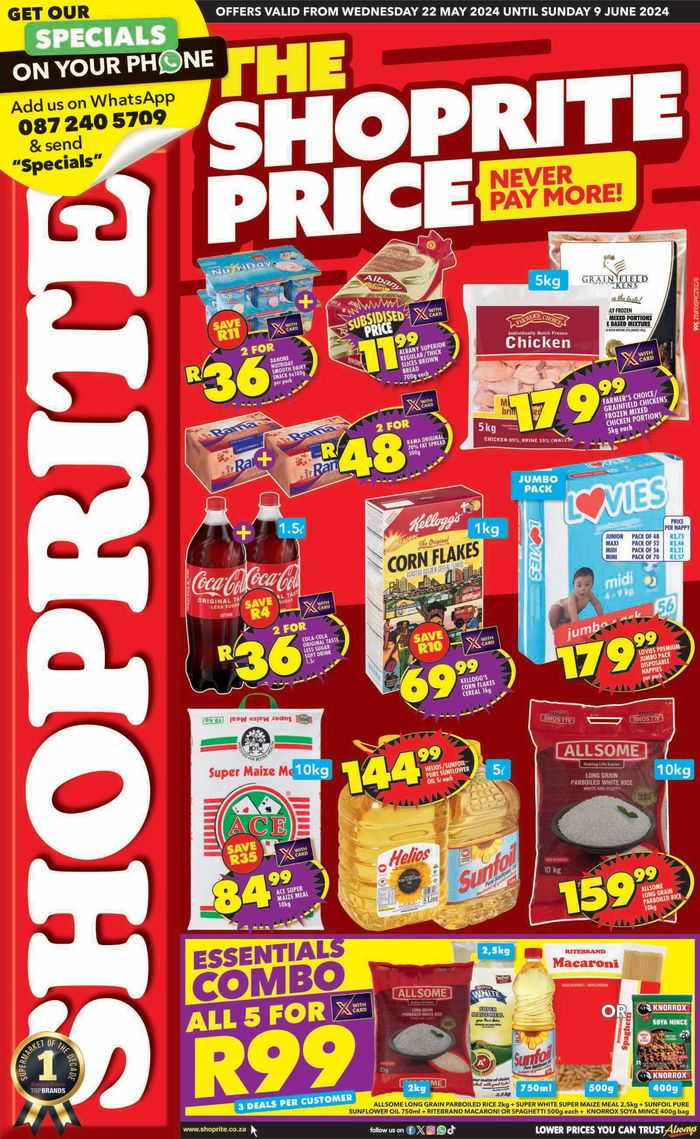 Shoprite catalogue in Nongoma | Shoprite weekly specials | 2024/05/22 - 2024/06/09