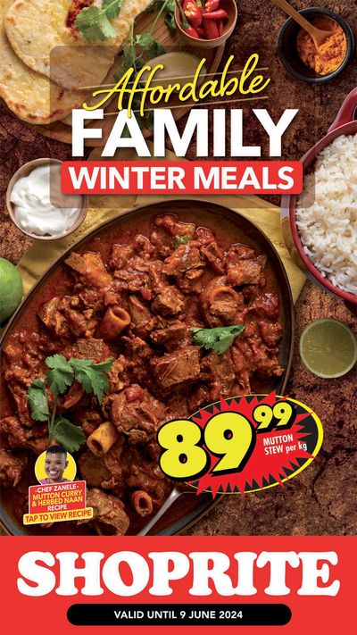 Shoprite catalogue in Johannesburg | Affordable Winter Meals | 2024/05/28 - 2024/06/09