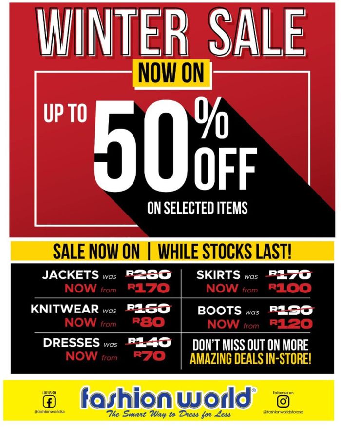 Fashion World Port Shepstone Shop 3 Lot 273, 45 Nelson Mandela Drive