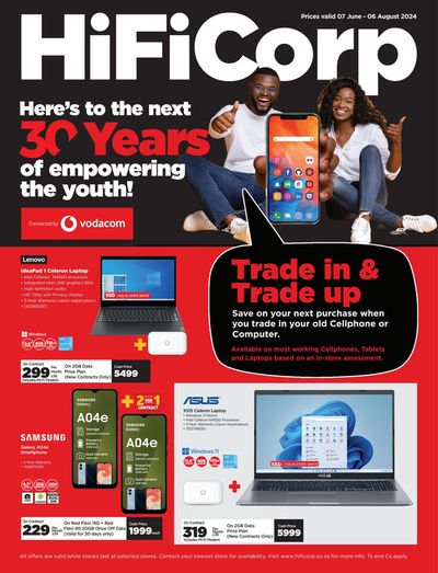 Electronics & Home Appliances offers in Johannesburg | Trade In & Trade Up in HiFi Corp | 2024/06/10 - 2024/08/06