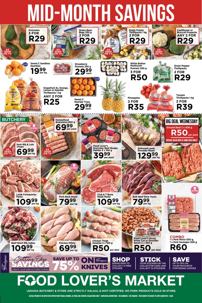 Food Lover's Market catalogue in Naboomspruit | Mid - Month Savings | 2024/06/10 - 2024/06/16
