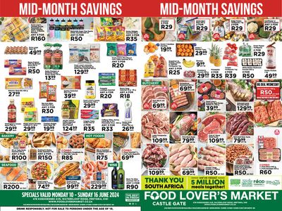 Food Lover's Market catalogue in Naboomspruit | Castle Gate Mid - Month Savings | 2024/06/11 - 2024/06/16