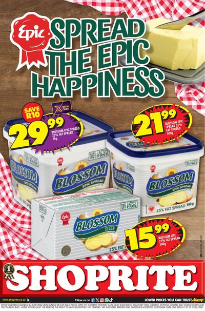 Groceries offers | Shoprite Blossom Savings Western Cape 24 June - 28 July in Shoprite | 2024/06/24 - 2024/07/28