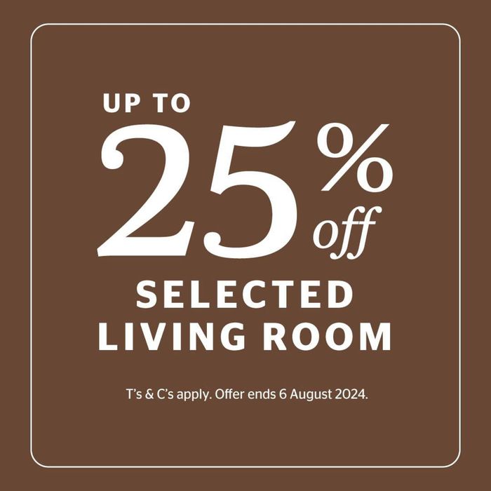 Coricraft catalogue | 25% off selected living room items  | 2024/06/28 - 2024/08/06