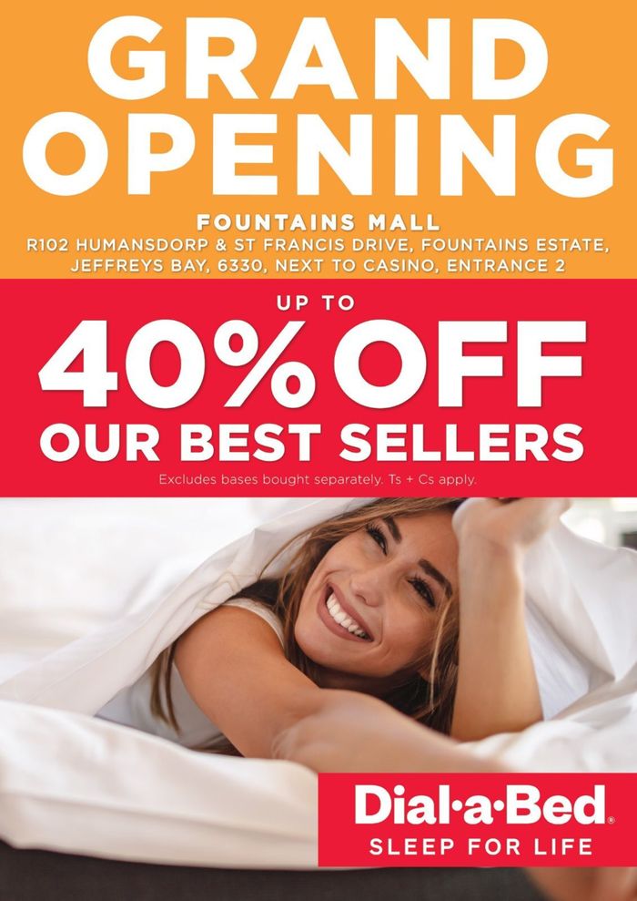 Dial a Bed catalogue | DAB JEFFERYS BAY GRAND OPENING CATALOGUE | 2024/06/28 - 2024/08/05