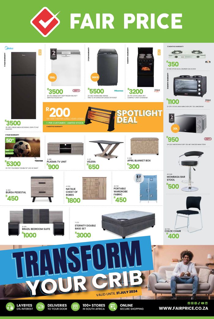 Fair Price catalogue in Centurion | Transform your crib | 2024/07/01 - 2024/07/31