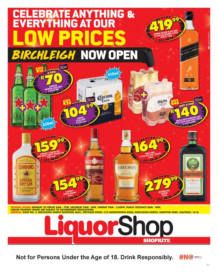 Shoprite Liquor Johannesburg | Weekly Specials & Catalogues | Tiendeo