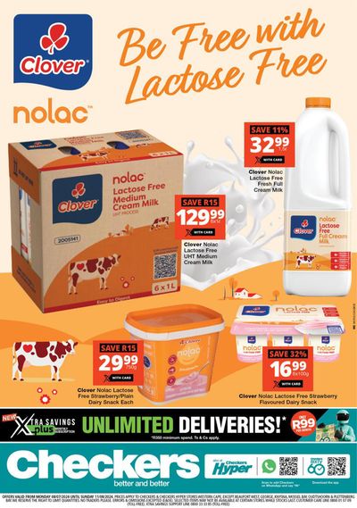 Groceries offers | Checkers Nolac Promotion in Checkers | 2024/07/08 - 2024/08/11
