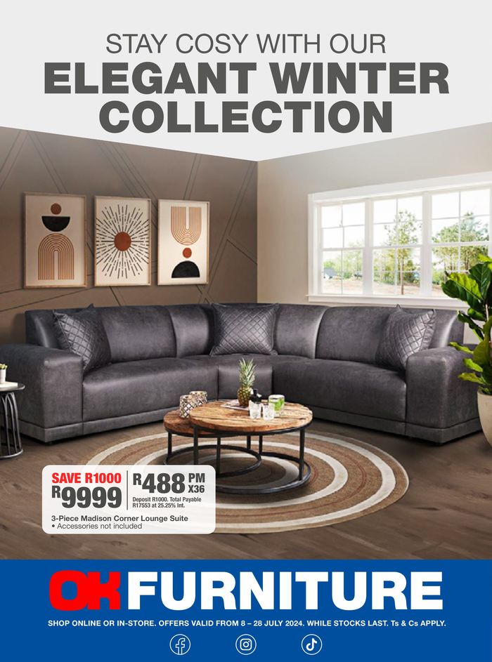OK Furniture catalogue |  ELEGANT WINTER COLLECTION | 2024/07/08 - 2024/07/28