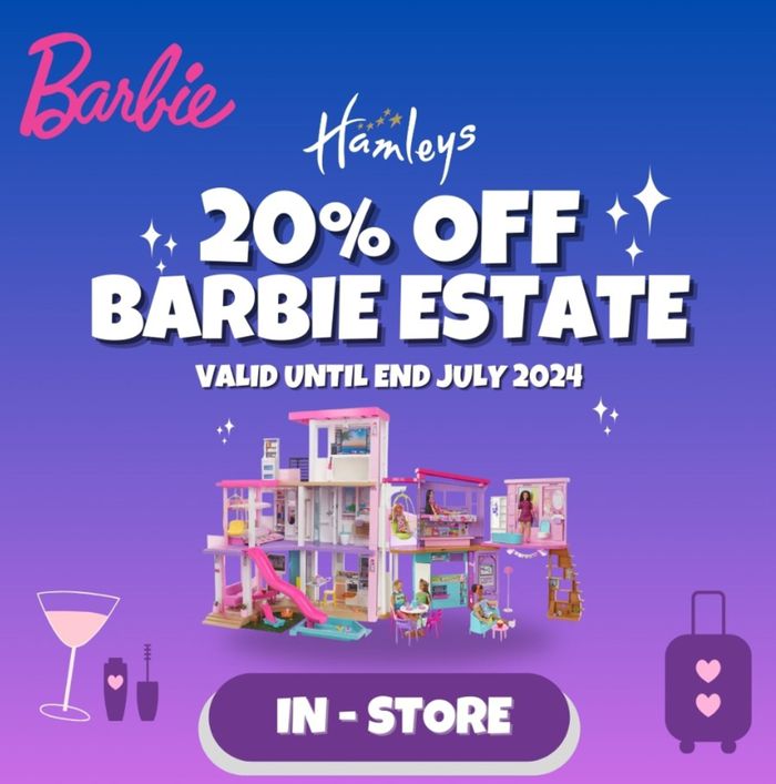 Hamleys catalogue | 20% Off Barbie Estate | 2024/07/09 - 2024/07/31