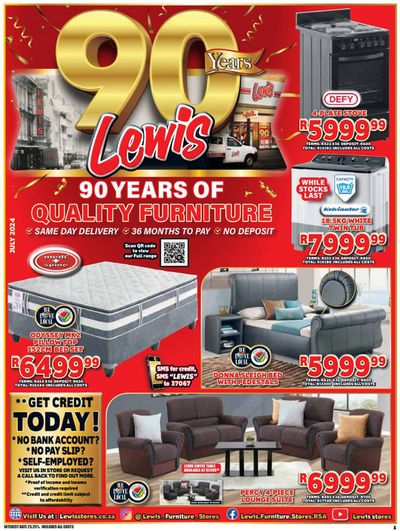 Home & Furniture offers in Benoni | 90 Years of quality furniture! in Lewis | 2024/07/10 - 2024/08/12