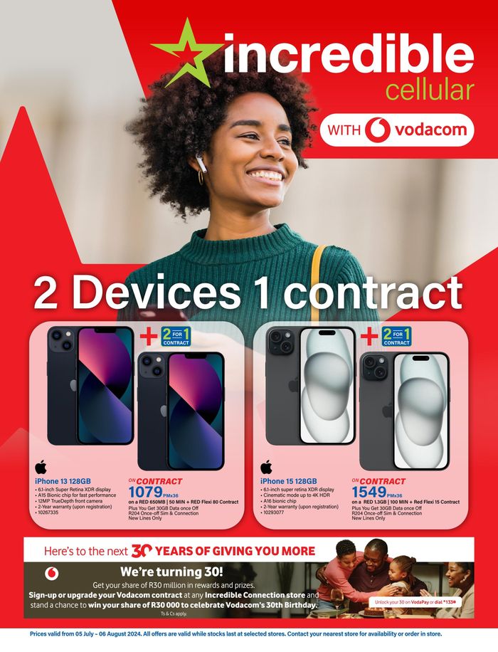 Incredible Connection catalogue in Pretoria | Tech On Contract - Vodacom | 2024/07/11 - 2024/08/06