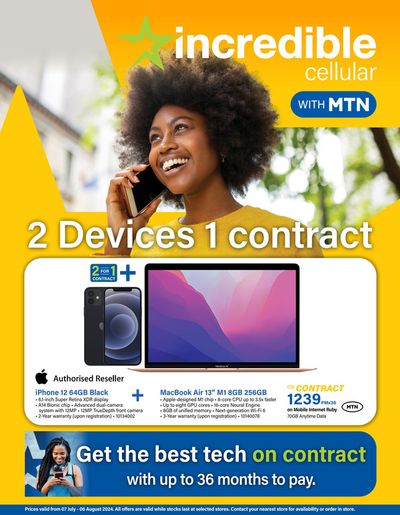 Incredible Connection catalogue in Pretoria |  Tech On Contract - MTN | 2024/07/11 - 2024/08/06