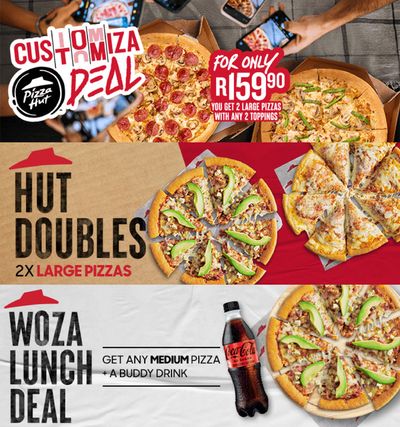 Restaurants offers in Pretoria | CUSTOMIZA DEAL in Pizza Hut | 2024/07/15 - 2024/07/29