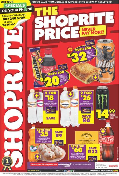 Groceries offers | Shoprite weekly specials in Shoprite | 2024/07/16 - 2024/08/11