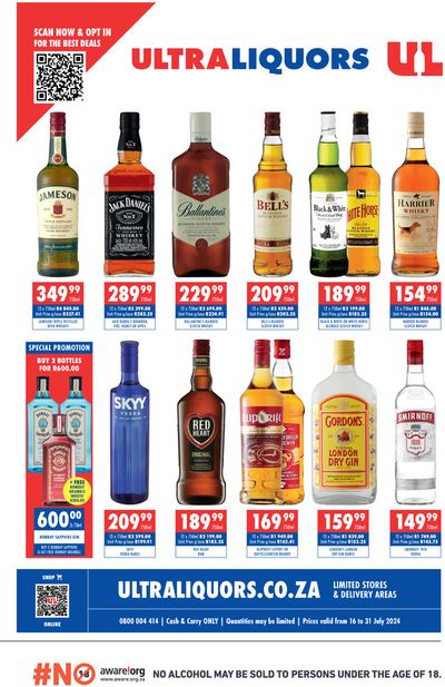 Ultra Liquors catalogue | July Broadsheet Deals | 2024/07/16 - 2024/07/31