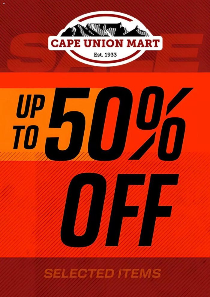 Cape Union Mart catalogue | Up to 50% Off | 2024/07/16 - 2024/08/05