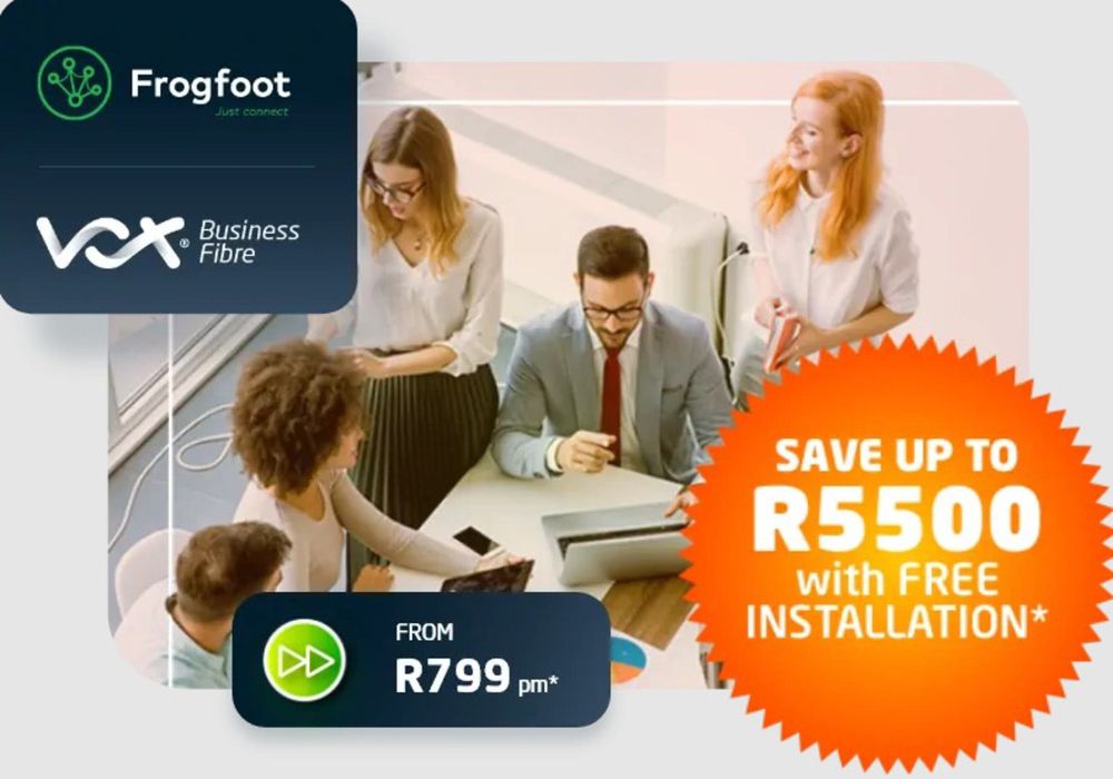 Vox Telecom catalogue | Save up to R5500 with FREE Installation with Frogfoot | 2024/07/18 - 2024/08/01