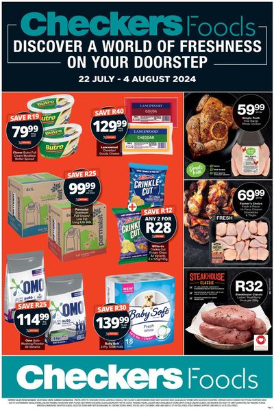 Groceries offers in Boksburg | Checkers weekly specials in Checkers | 2024/07/22 - 2024/08/04
