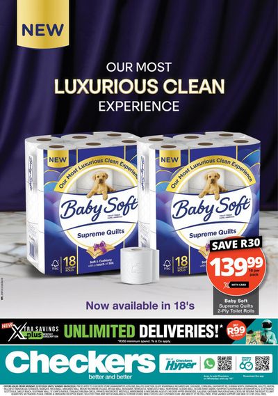 Checkers catalogue in Pietermaritzburg | Checkers Baby Soft Promotion  | 2024/07/22 - 2024/08/04