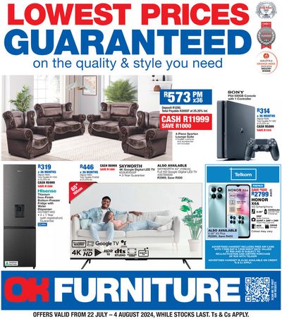 Home & Furniture offers in Bloemfontein | Latest deals OK Furniture in OK Furniture | 2024/07/22 - 2024/08/04