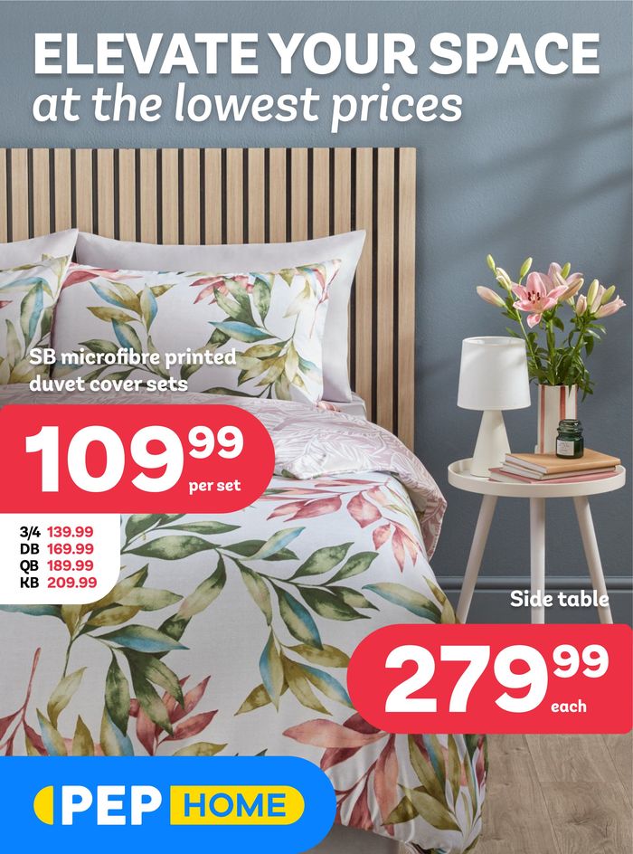 PEP HOME catalogue | Elevate your space at the lowest prices | 2024/07/26 - 2024/08/29