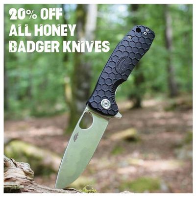 DIY & Garden offers in Bloemfontein | 20% Off all Honey Badger Knifes !  in Trappers | 2024/07/22 - 2024/07/31