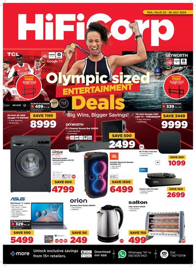 Electronics & Home Appliances offers in East London | Catalogue HiFi Corp in HiFi Corp | 2024/07/23 - 2024/08/28