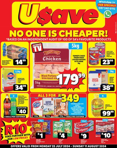Usave catalogue | Usave weekly specials | 2024/07/22 - 2024/08/11
