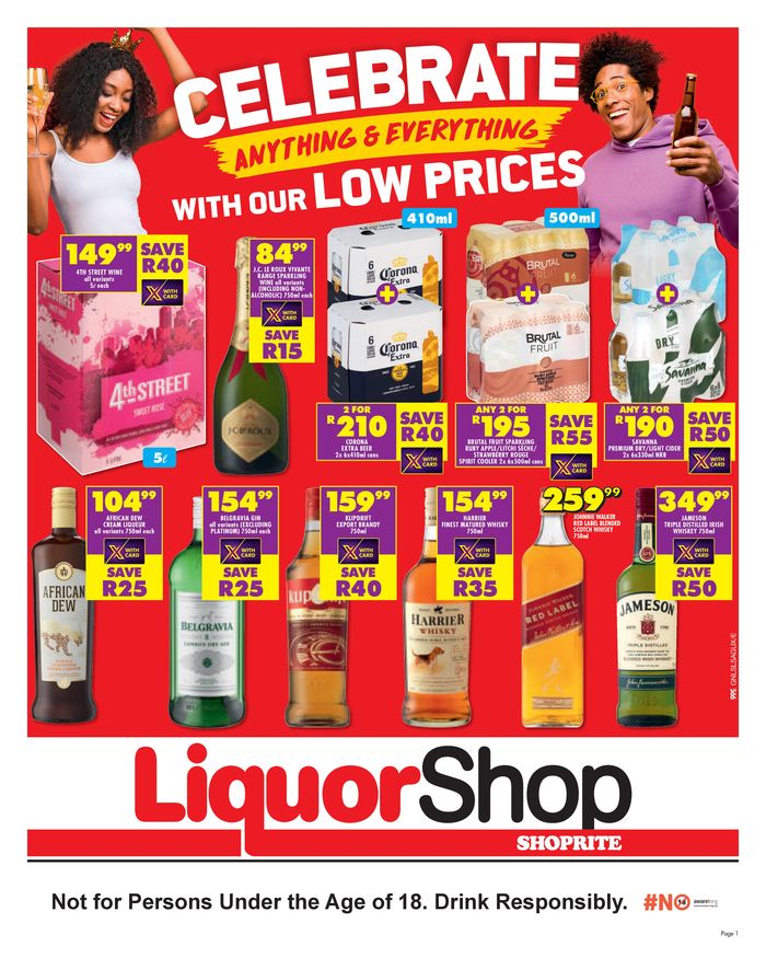 Shoprite LiquorShop catalogue | Shoprite LiquorShop Savings Gauteng | 2024/07/25 - 2024/08/11