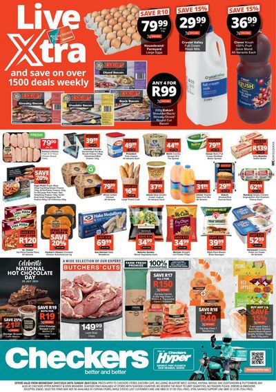 Groceries offers in Port Elizabeth | Checkers Xtra Savings 24 July - 28 July in Checkers | 2024/07/25 - 2024/07/28