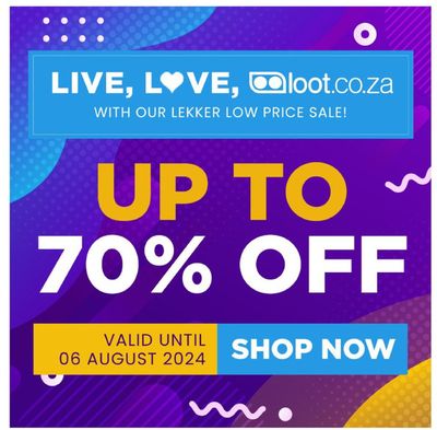 Books & Stationery offers in Bloemfontein | Live, Love, Loot Lekker Sale in Loot | 2024/07/25 - 2024/08/06