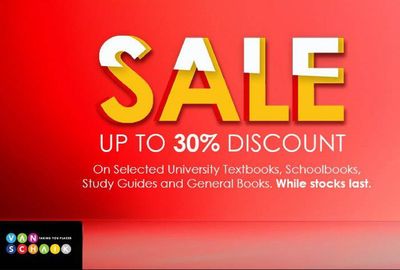 Books & Stationery offers | MASSIVE BOOK SALE - UP TO 30% DISCOUNT in Van Schaik | 2024/07/25 - 2024/08/08