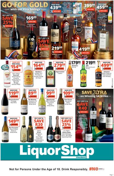 Checkers Liquor Shop catalogue | Checkers LiquorShop Xtra Savings Gauteng | 2024/07/25 - 2024/08/11