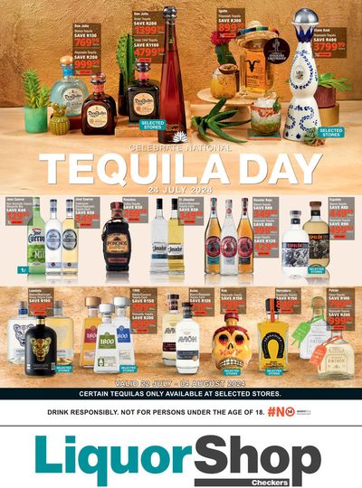 Checkers Liquor Shop catalogue | Tequila Day Promotion  | 2024/07/25 - 2024/08/02