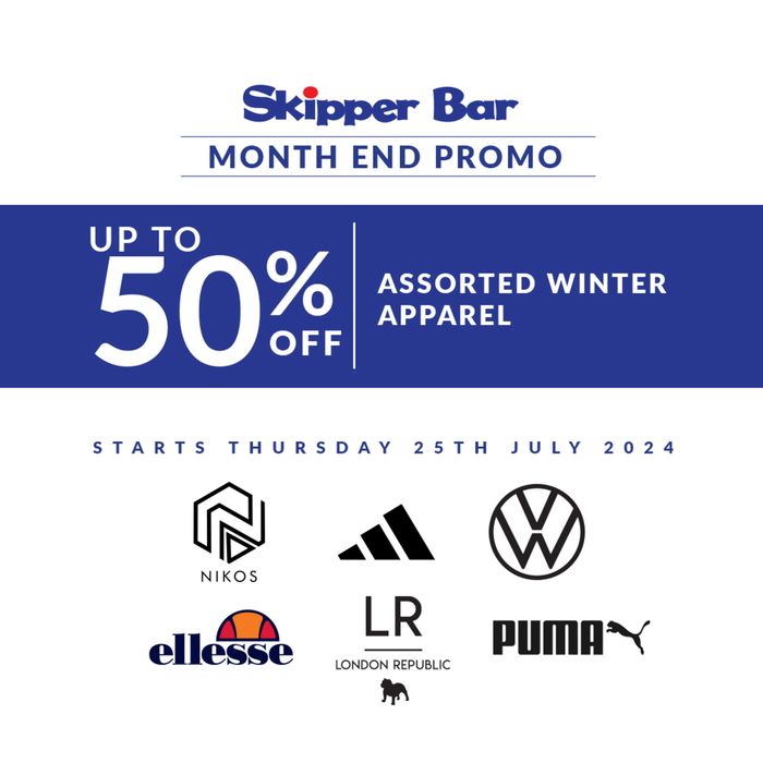 Skipper Bar catalogue | 50% off Winter Sale at Skipper Bar!  | 2024/07/26 - 2024/08/09