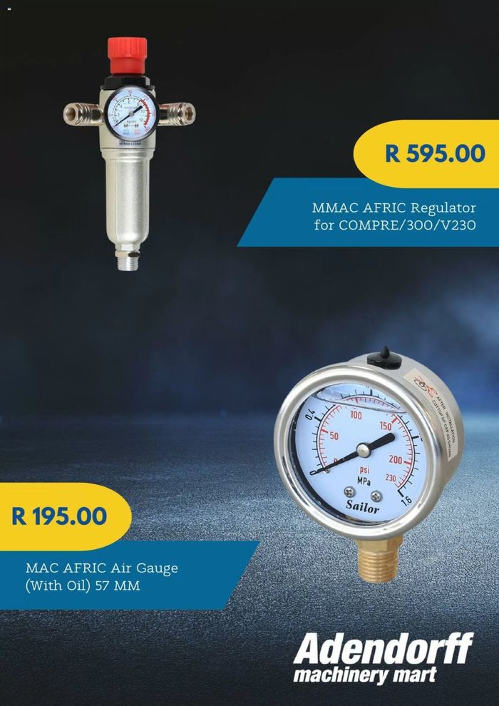 Adendorff Machinery Mart catalogue in Johannesburg | Air Tools | 2024/07/26 - 2024/08/22