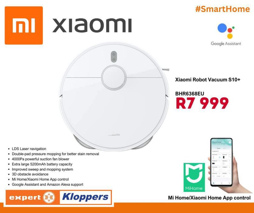 Expert Kloppers catalogue | Xiaomi Smart Home Vacuum at Kloppers | 2024/07/26 - 2024/08/01