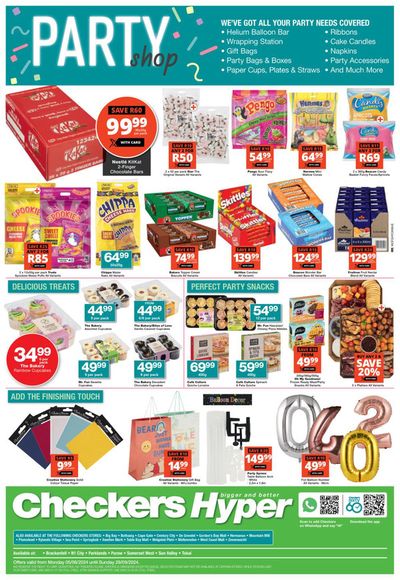 Checkers Hyper catalogue | Checkers Hyper Party Shop  | 2024/08/05 - 2024/09/29