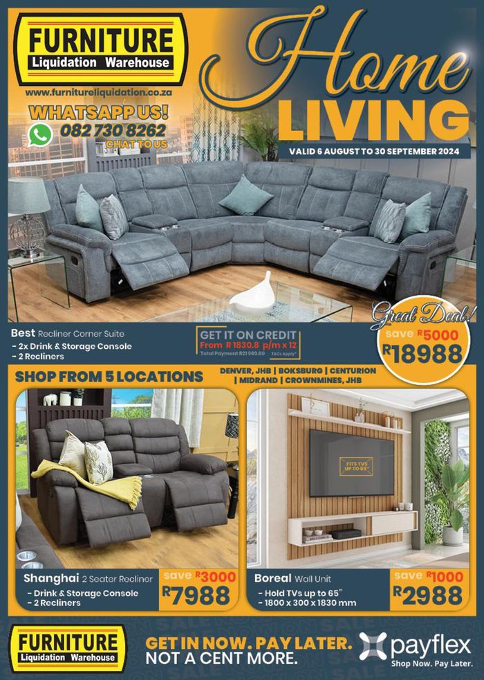 Furniture Liquidation Warehouse catalogue in Johannesburg | Latest Furniture Catalogue 2024 | 2024/08/07 - 2024/09/30