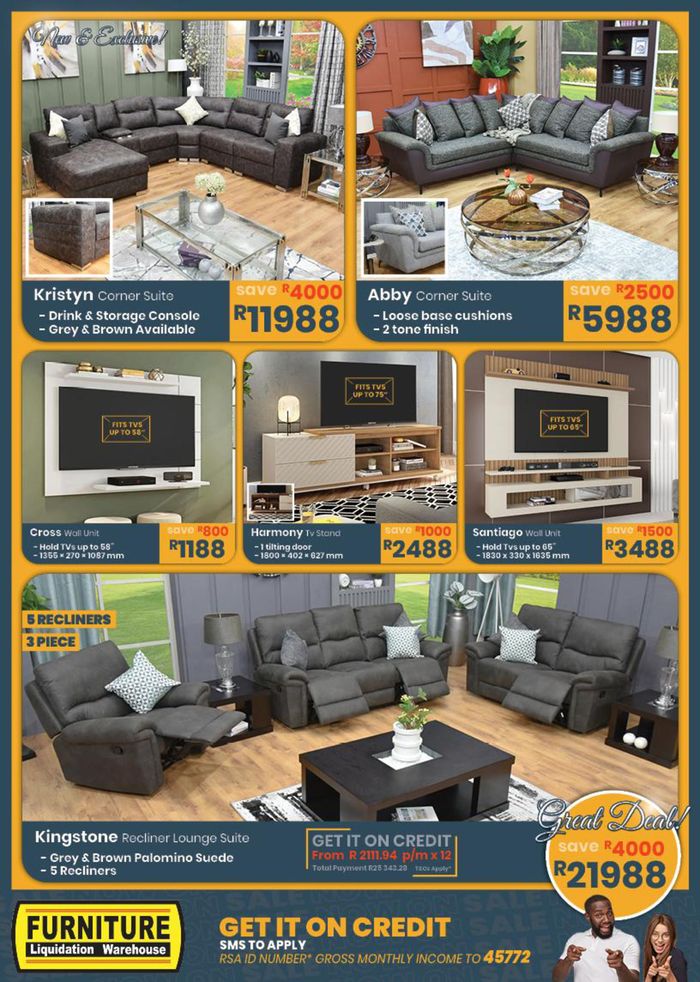 Furniture Liquidation Warehouse catalogue in Centurion | Latest Furniture Catalogue 2024 | 2024/08/07 - 2024/09/30