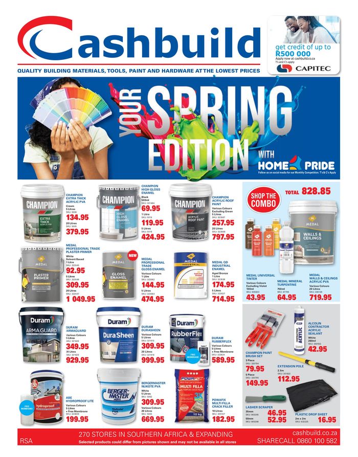 Cashbuild catalogue | Your Spring Edition. | 2024/08/20 - 2024/09/22