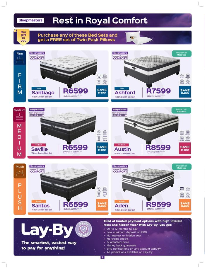 Sleepmasters catalogue in Uitenhage | Best Deals,Best Brands. | 2024/08/20 - 2024/09/22