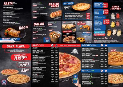 Restaurants offers in Johannesburg | Menu in Roman's Pizza | 2024/08/22 - 2024/12/31