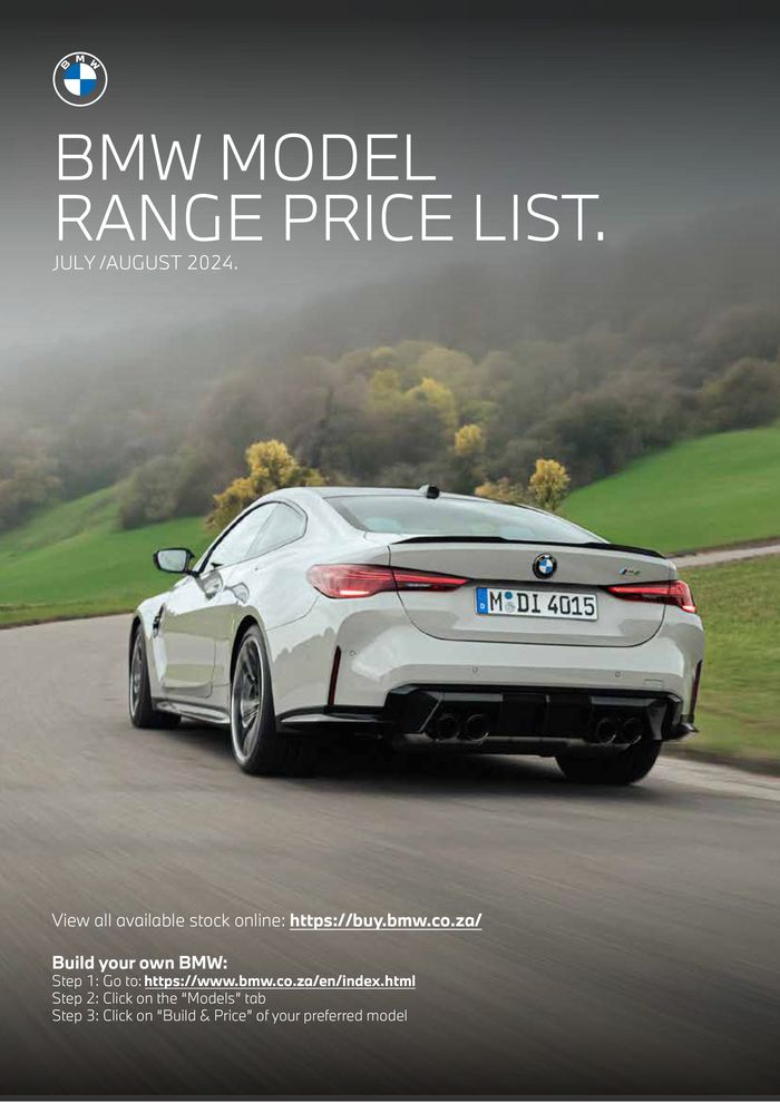 BMW catalogue in Milnerton | BMW Price List. | 2024/08/23 - 2025/08/23