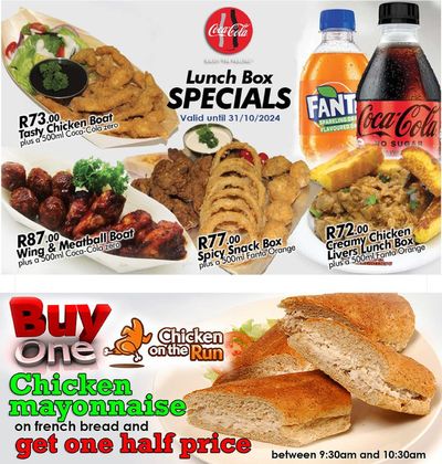 Restaurants offers in Johannesburg | Lunch Box Specials in Sandwich Baron | 2024/08/23 - 2024/10/31