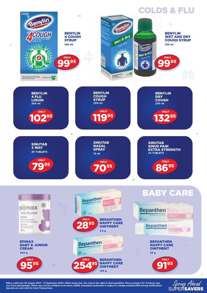 Link Pharmacy catalogue in Bloemfontein |  Spring Ahead SUPERSAVERS | 2024/09/02 - 2024/09/17