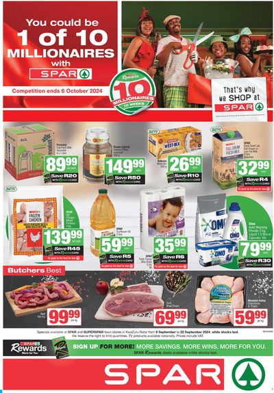 Groceries offers in Chatsworth | Specials SuperSpar in SuperSpar | 2024/09/09 - 2024/09/22