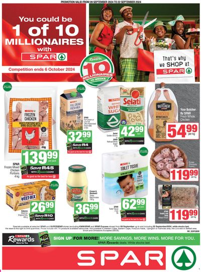 SuperSpar catalogue in Springs | Specials SuperSpar | 2024/09/09 - 2024/09/22