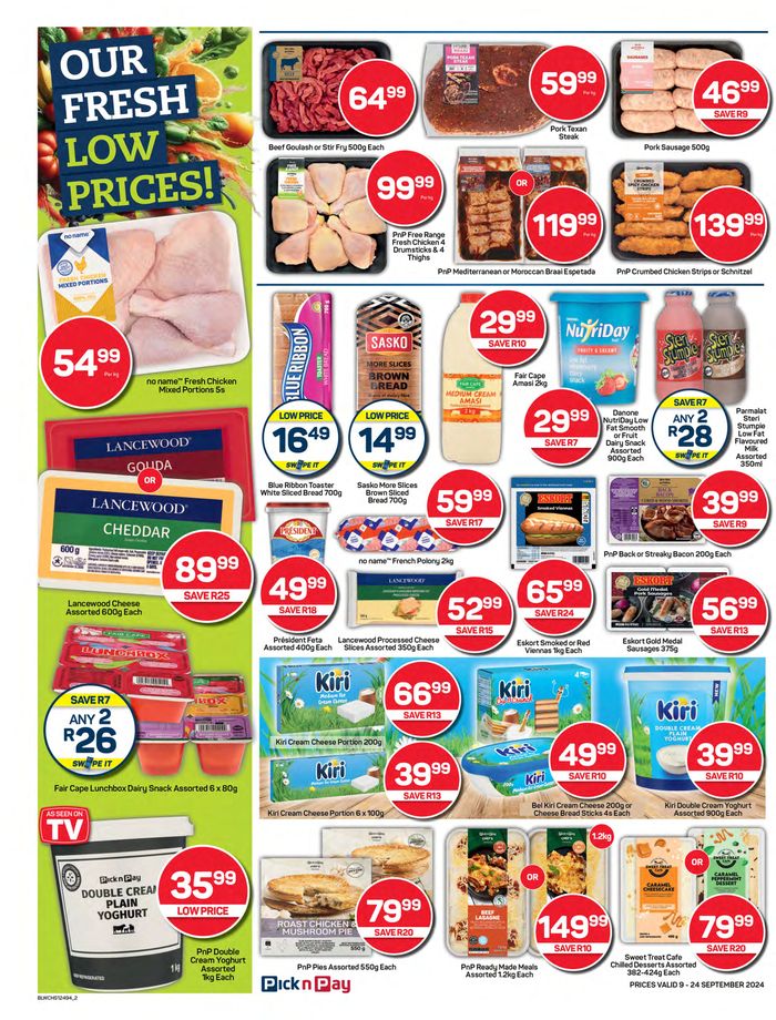 Pick n Pay catalogue in Mitchell's Plain | Pick n Pay weekly specials | 2024/09/09 - 2024/09/24